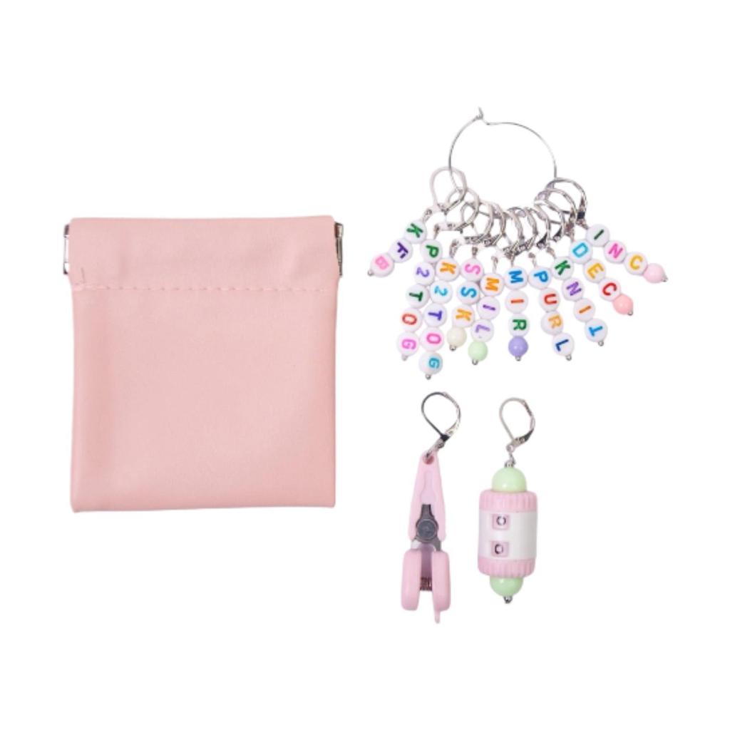 Number Knitting Stitch Markers Adjustable Crochet Marker Kit Knitting Tools for Crochet Projects and Craft Accessories