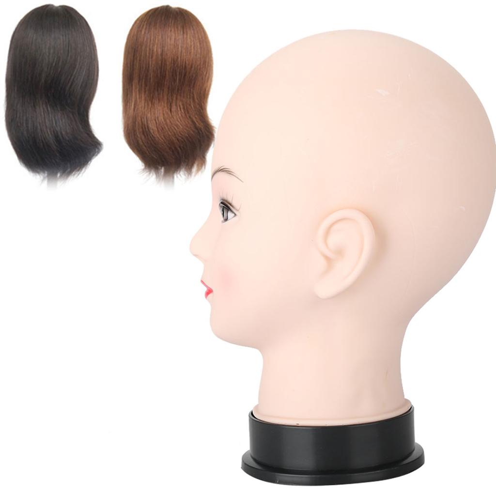 Soft Mannequin Head Massage Makeup Practice Head Model Cosmetology Training Wig Hat Display