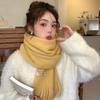 Solid Color Winter Cashmere Scarf Warm Shawl Wrap New Long Tassel Scarves  Women