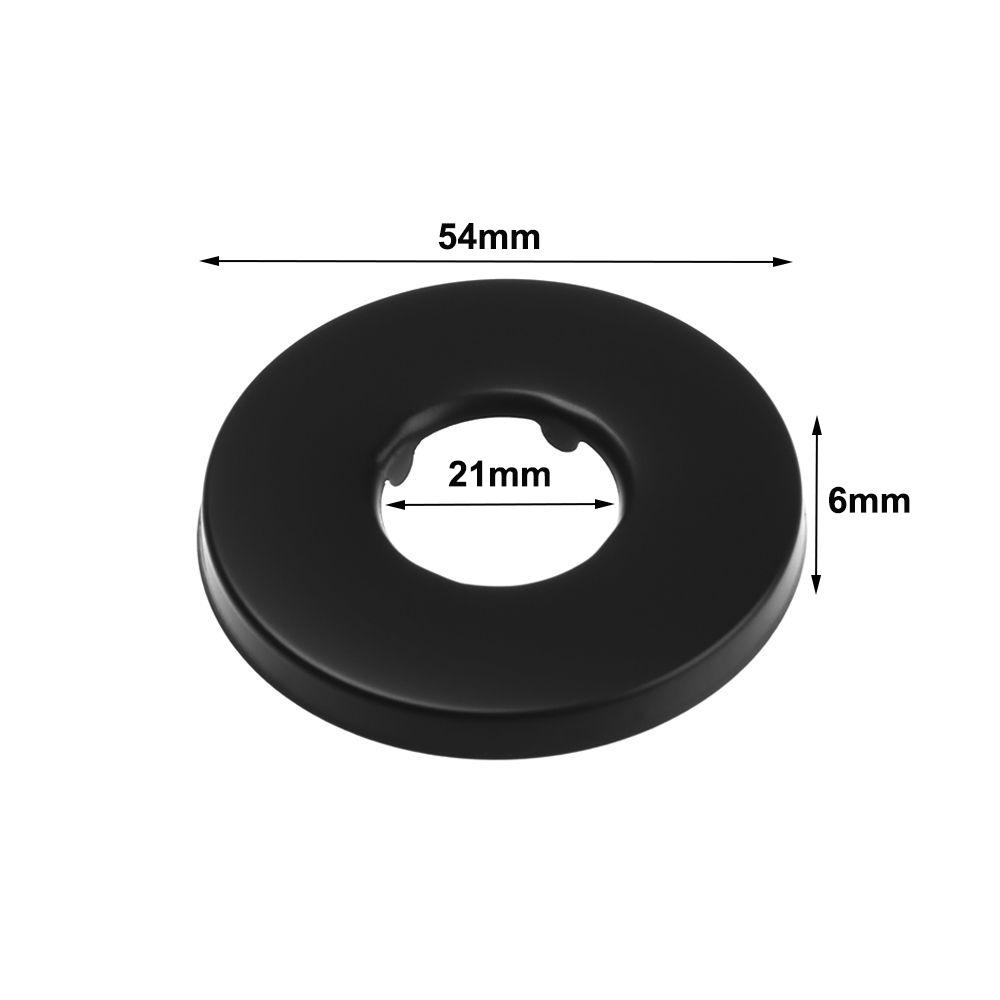 Black Faucet Decorative Cover Chrome Finish Wall Flange Cover New Trim Cover