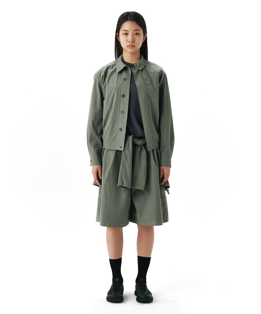 EE Cotton Cargo Half Pants Olive