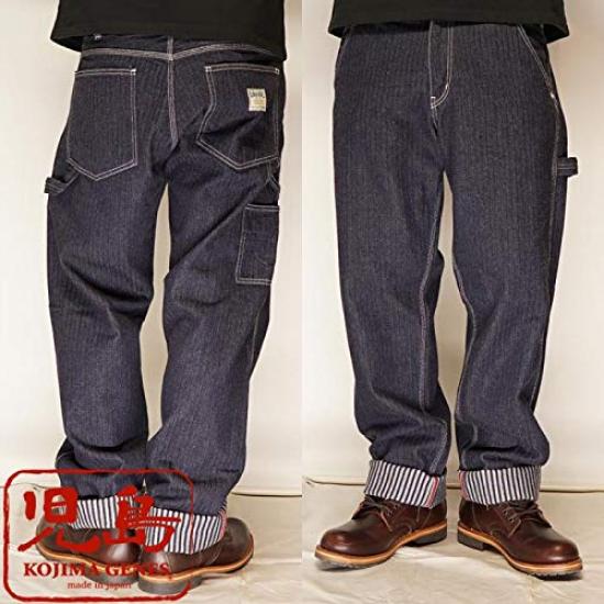 Kojima Jeans KOJIMA GENES Die Weave Painter Сделано из одной штанины, Япония, Мужское, Стирка, RNB-1200C-Индиго-36