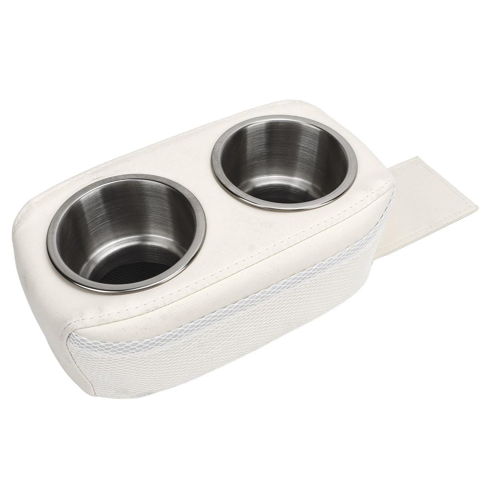 Pontoon Cup Holder With Double Stainless Steel Cup Holder Portable Drink Bottle Holder for RV Yachet Boat Car