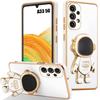 Silicone Case - Booling - for Samsung Galaxy A33 5G - Shockproof - Astronaut Stand - White