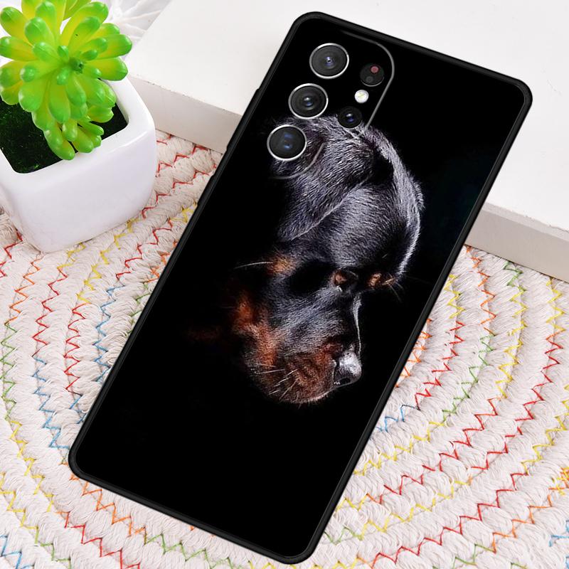 Мягкий ТПУ чехол для телефона с изображением собаки породы ротвейлер для Samsung Galaxy note 10 pro S26 S25 S24 S23 S22 Ultra Plus S21 FE S20 Ударопрочный чехол