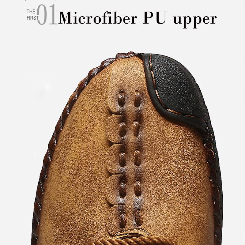 Мужские большие размеры 38-47, резиновая мягкая подошва, нескользящие, износостойкие мокасины ручной работы, обувь для вождения автомобиля