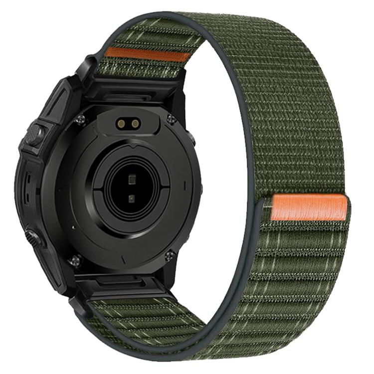 Wave Texture Nylon Hook‑and‑Loop Quick Release Replacement Watch Band Strap For Garmin 22mm