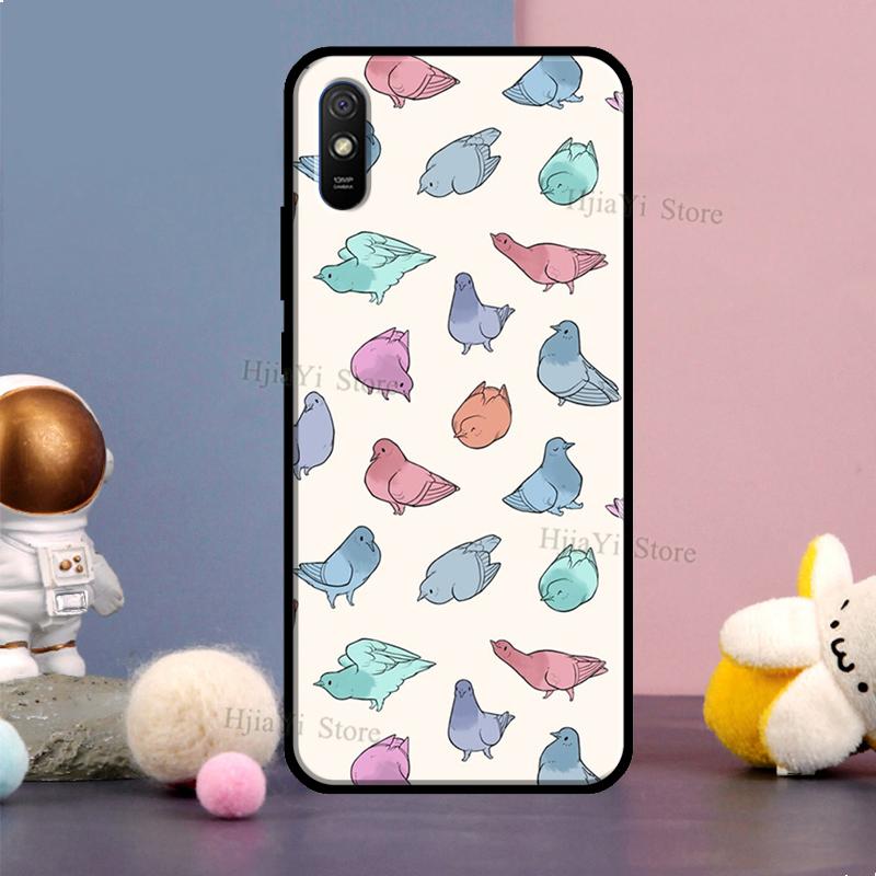Коллаж с голубями Чехол для телефона Xiaomi Redmi 9 9T 9C 9A 10 Для Redmi Note 11 10 8 9 Pro Note 10S 11S Чехол