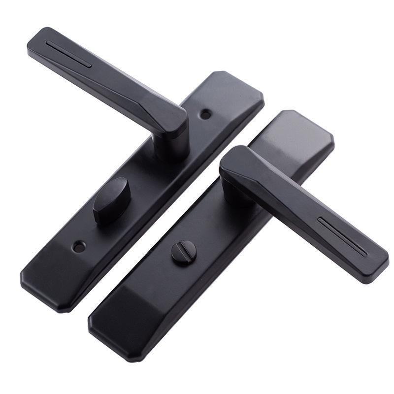 1 Набор Ручка-Замок Дверная Ручка Комнаты Запираемая Алюминиевый Сплав Высококачественный Замок-Ручка Спальни Ванной Комнаты Аксессуары