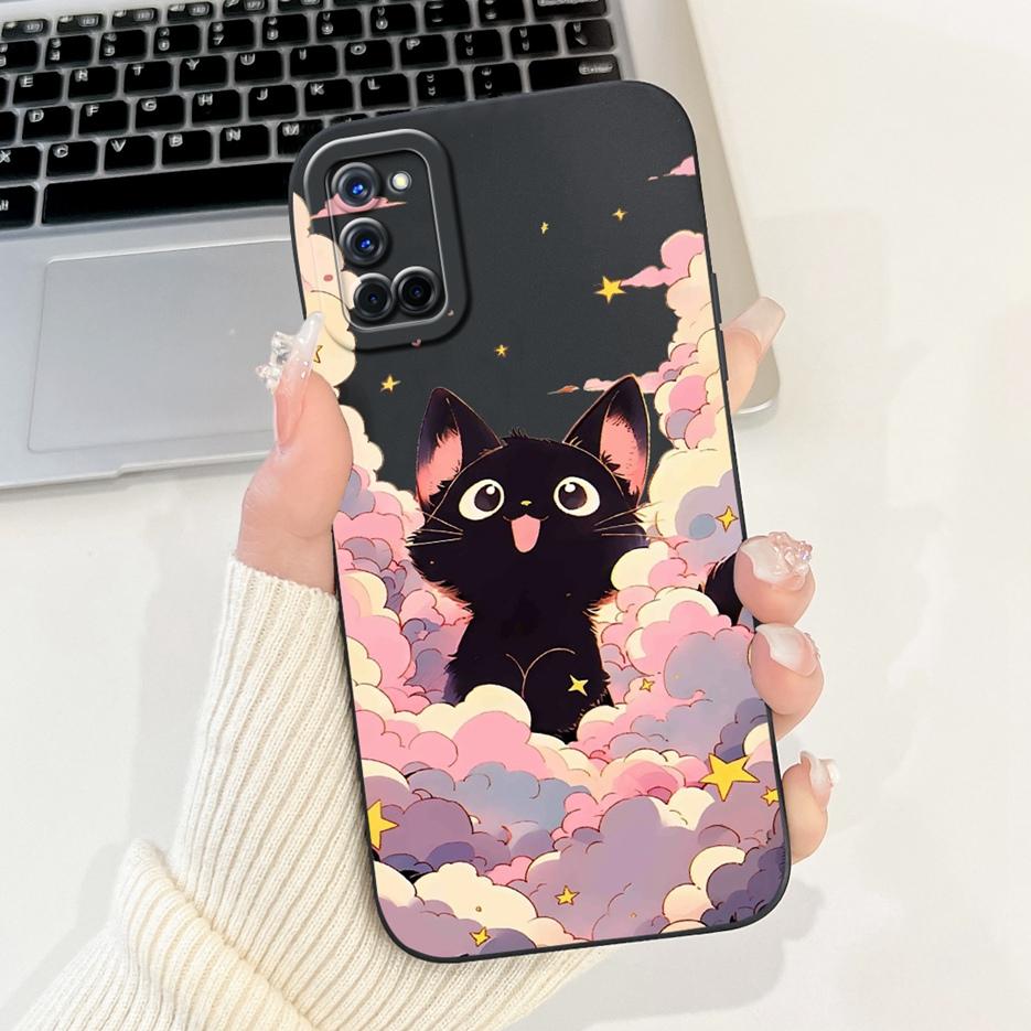 Чехол для Oppo A52 A72 A92 Стильные Цветы Милый Расписной Чехол Мягкий ТПУ Матовый Чехол для Телефона Для Oppo A92 A 52 72 OppoA52 OppoA72 Сумки