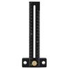 180mm T Type Scribing Ruler Metric Scale Black Aluminium Alloy Woodworking Marking Tool