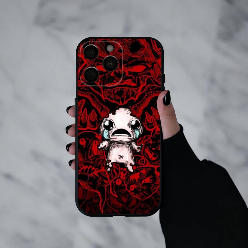 T-The B-Binding Of I-Isaac-C   Phone Case For iPhone 17pro,16,15,14,13,12,11 Plus,Pro Max,XS,Soft Silicone Black Cover
