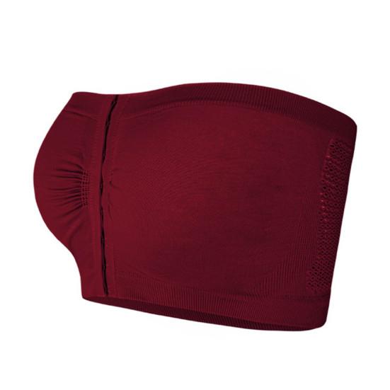Strapless Bra for Women Front Closure Non-Slip Padded Bandeau Bra Wireless Push Up Bralette Seamless Tube Top