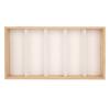 5 Grids Glasses Storage Box Wooden Protection Sunglasses Display Case Jewelry OrganizerBeige