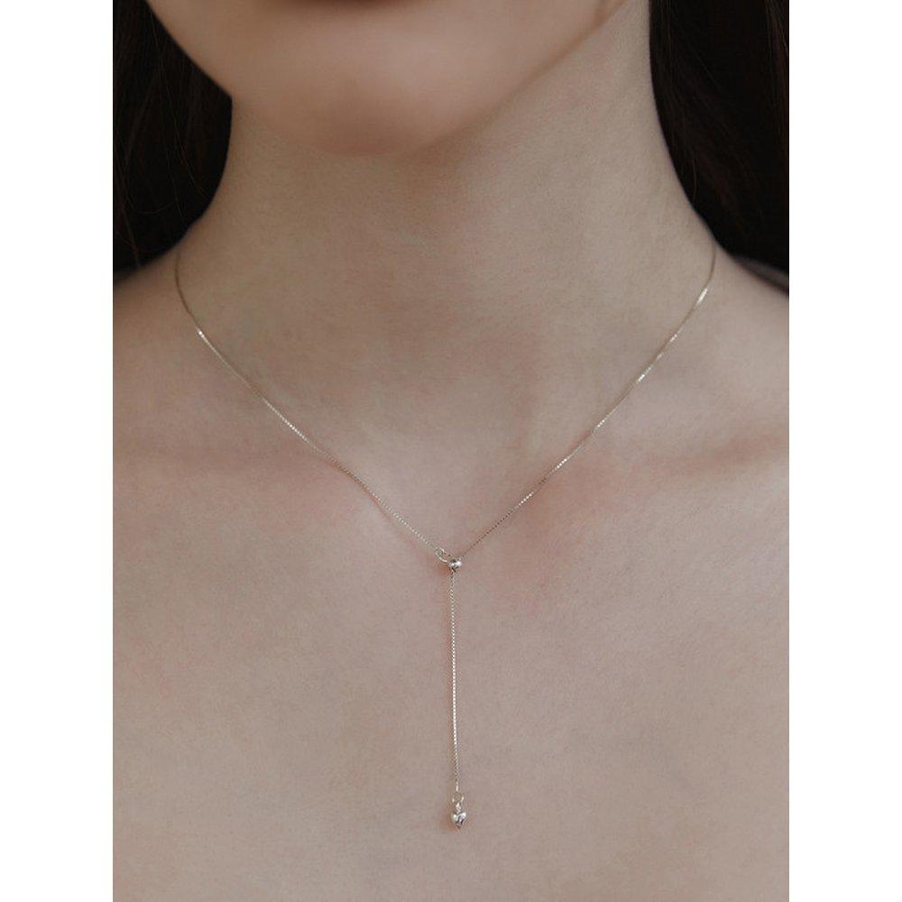 (Серебро 925) Ожерелье Y-образной формы с хвостом-сердцем Nz2425