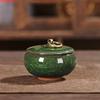 Cracked Ceramic Tea Caddies Coffee Canister Household Portable Travel Mini Porcelain Sealed Moisture-proof Storage Jar Home Deco