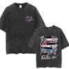 Washed Chris Brown Music Album Cover Print Tshirt Breezy Bowl XX Tour  Merch T Shirts Men Women Hip Hop High Quality Tshirt