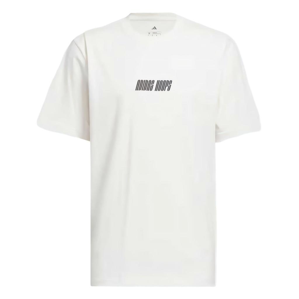 Adidas HOOPS Graphic Tee T Shirt Men's White JI7104