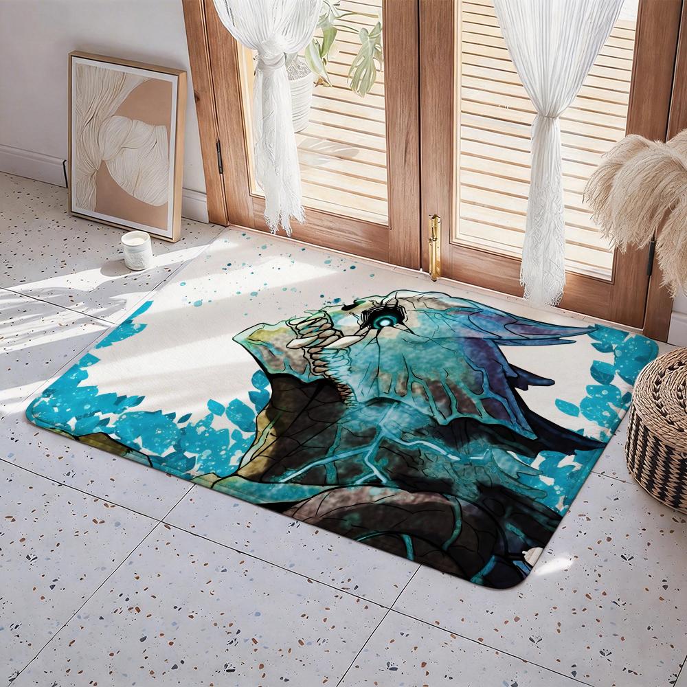 Anime A Kaiju Hachigou Floor Mat Eco Flannel Doormat Non Slip Odorless Indoor Floor Rug Soft Short Plush Home Mat