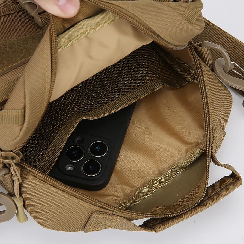 Мужская тактическая камуфляжная сумка кроссбоди - Винтажная нейлоновая нагрудная сумка (Винтажная армейская сумка-слинг для охоты/активного отдыха)
