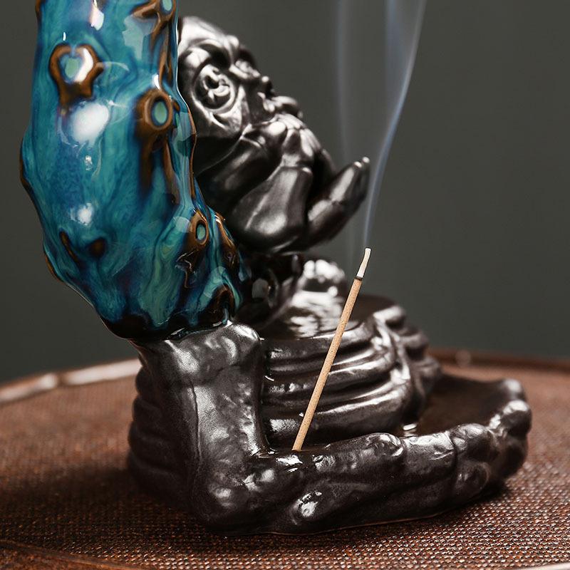 Waterfall Moon Incense Best Burner Skull Backflow Incense Burner Halloween Home Use Decor Home Use Aromatherapy Without Incense