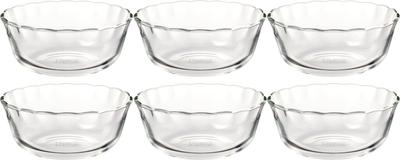 Миска из термостойкого стекла iwaki, маленькая, для заварного крема, 300 мл, набор из 6 шт. BC464