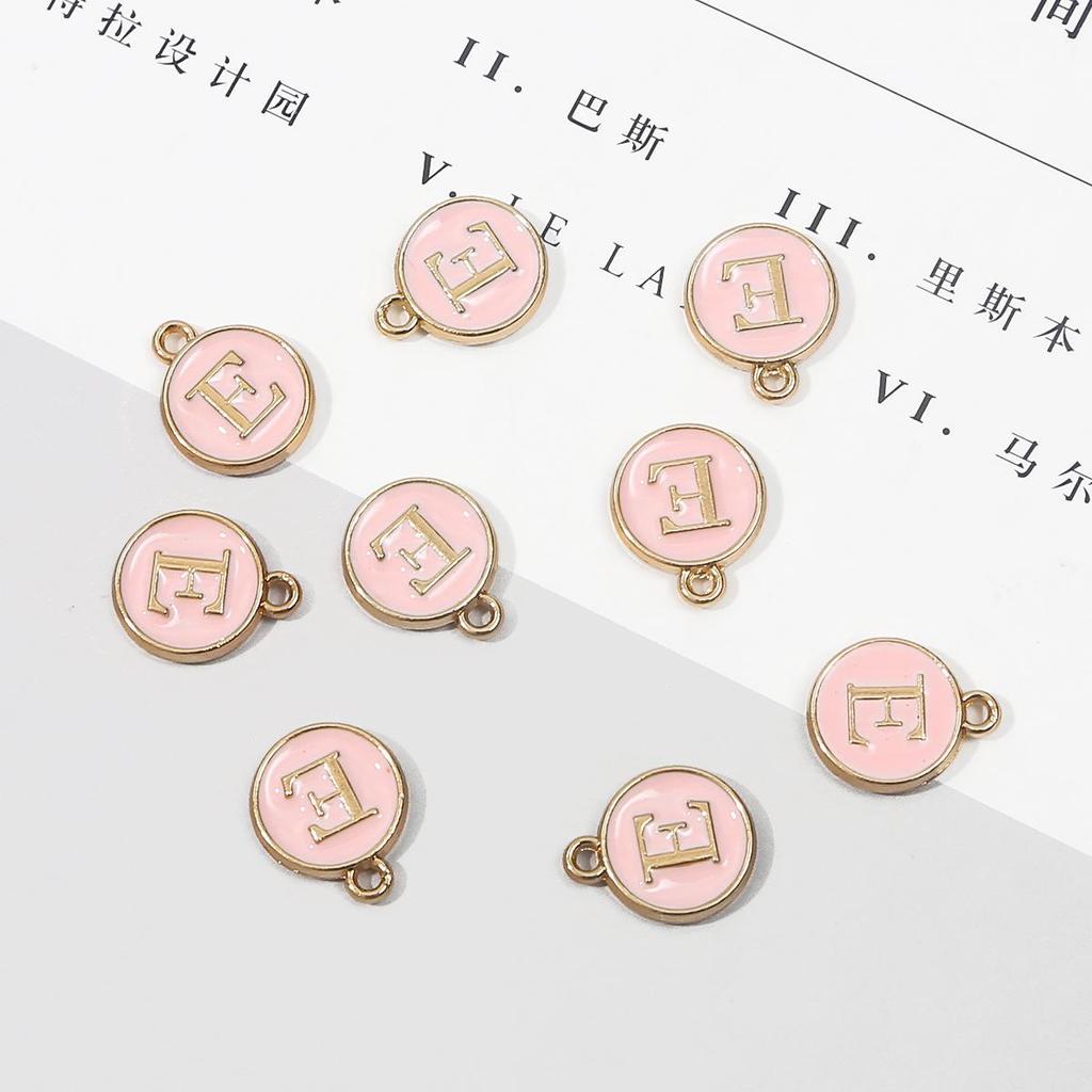 10 шт., металлическая эмаль, английские буквы, подвески, подвеска для самостоятельного изготовления ювелирных изделий, ожерелье, браслет, аксессуары