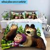 3PCS Bear In Spring 3pcs Bedding,Including 3PCS Duvet Cover And 2pcs Pillowcases Perfect for Christmas,Ideal for Bedroom, Dormitory