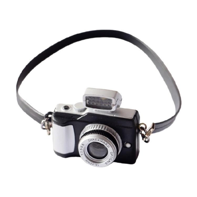 Миниатюрные реквизиты для камеры Реалистичная модель DSLR-камеры Фигурка Аксессуары для кукольного домика Реквизит для фотографии Декор детской комнаты