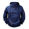Men Pullover Hoodie Quarter Zip Sweatshirt with Pockets Athletic Casual Hooded Sweatshirt for Sports Daily Errands Street Wear