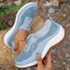 Fashion Lightweight Wedge Sneakers for Women 2024 Autumn Comfort Casual Sports Shoes Woman Plus Size 43 Front Zipper Platform Sneakers