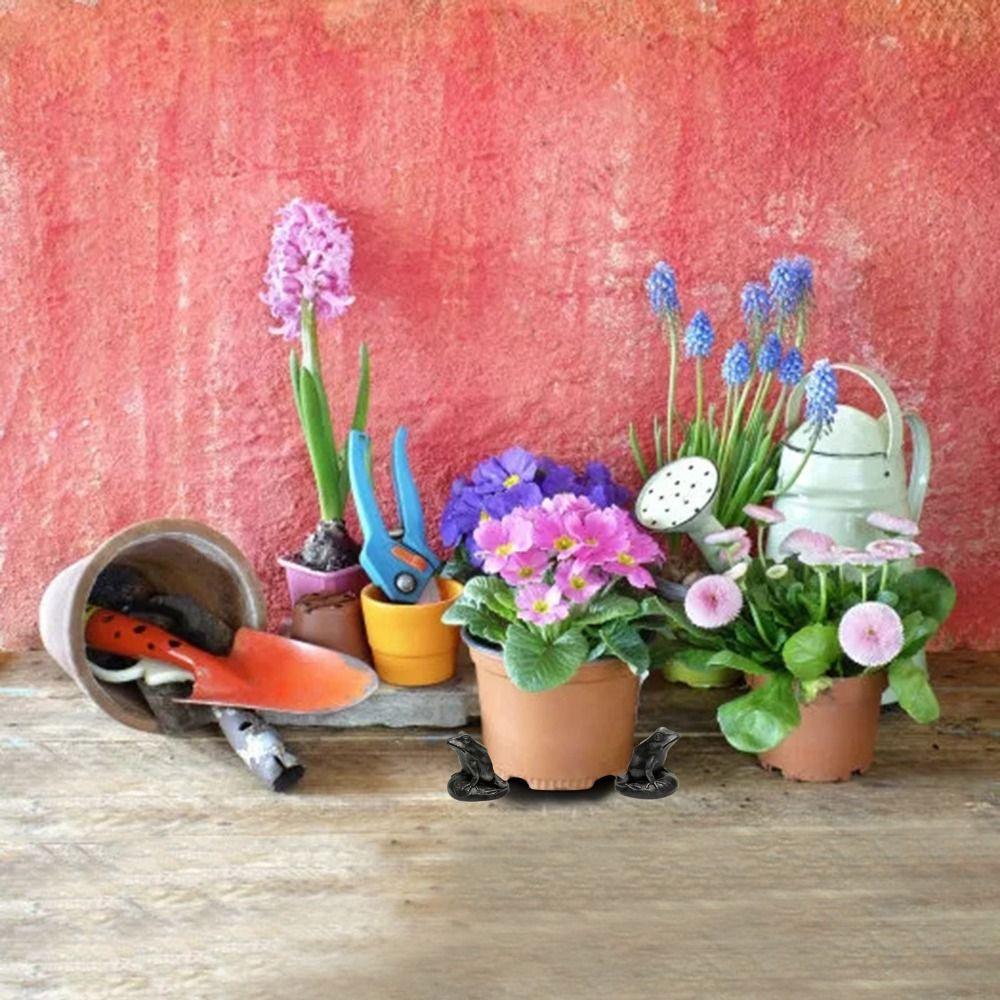 3Pcs/set Weather Resistant Small Animal Ornaments Animal Flower Pot Stand  Vases Decor