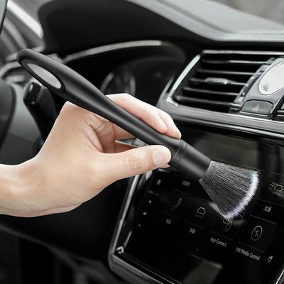 3 шт., щетка для детализации автомобиля, супермягкая щетка для деталей салона автомобиля с синтетической щетиной, аксессуары для щеток для тряпки для приборной панели автомобиля