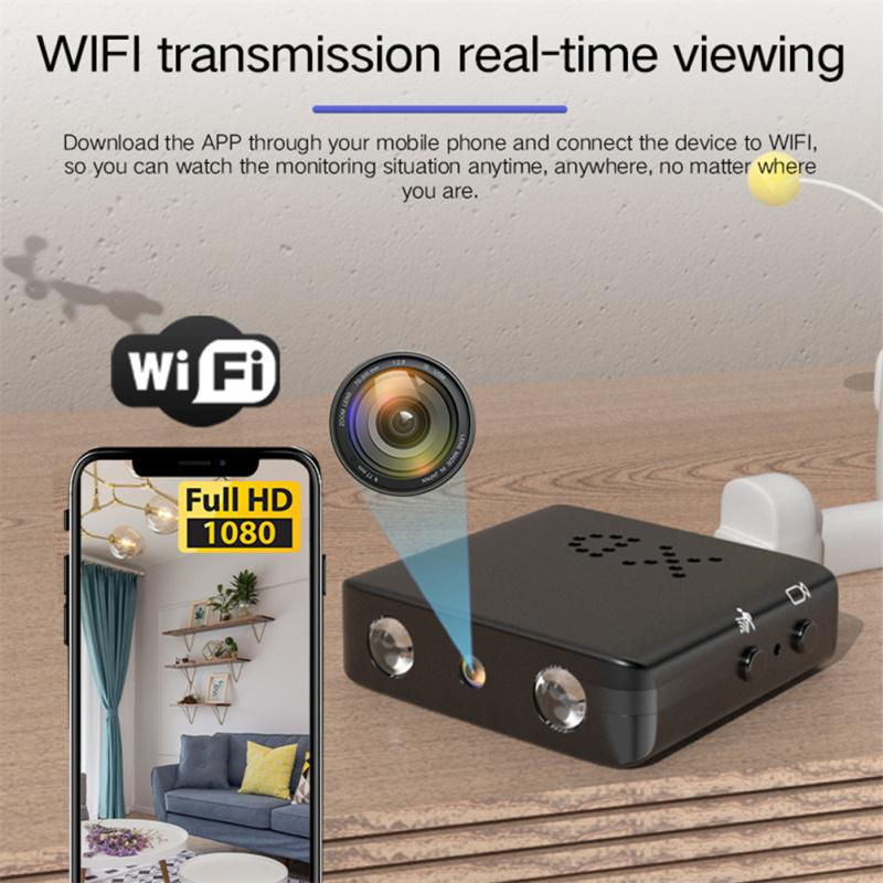 BKW1 Скрытая камера, самая маленькая камера, мини-камера Wi-Fi 1080P, ИК-камера с ночным видением, обнаружение движения для домашнего офиса, охранное наблюдение