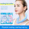 Summer Cooling Ice Neck Wrap PCM Gel Ice Ring Reusable Neck Cooler for Outdoor Sports Running Hiking