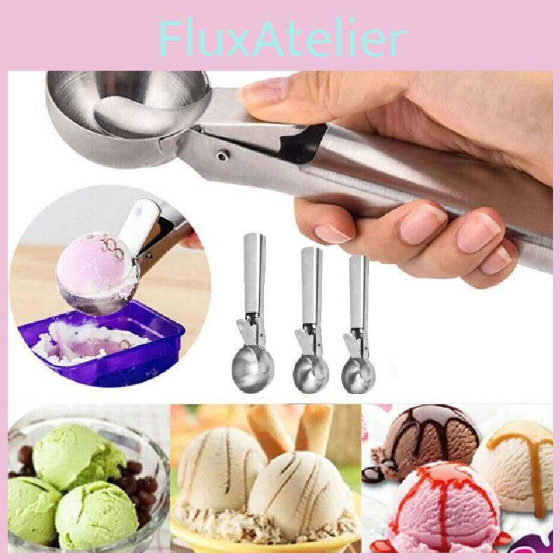 Премиальная ложка для мороженого из нержавеющей стали с удобной ручкой и стильным дизайном для легкого сервирования