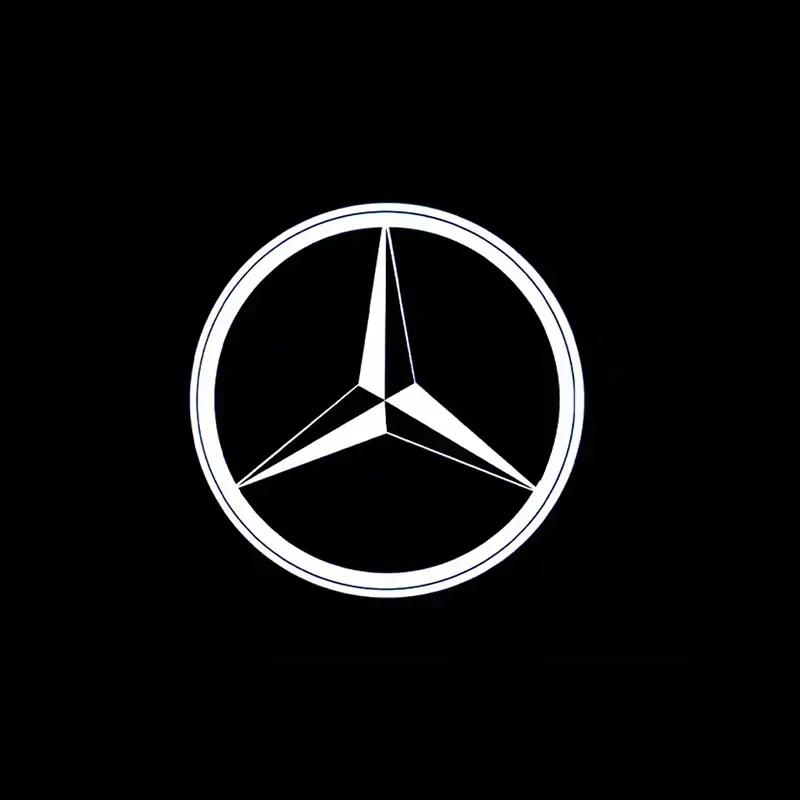 xmfk4 2X Led Car Door Welcome Light Projector Logo Lamp Mercedes Benz Amg W212 W213 W205 AMG W177 V177 W247 W246 W176 GLA GLC X253 GLE