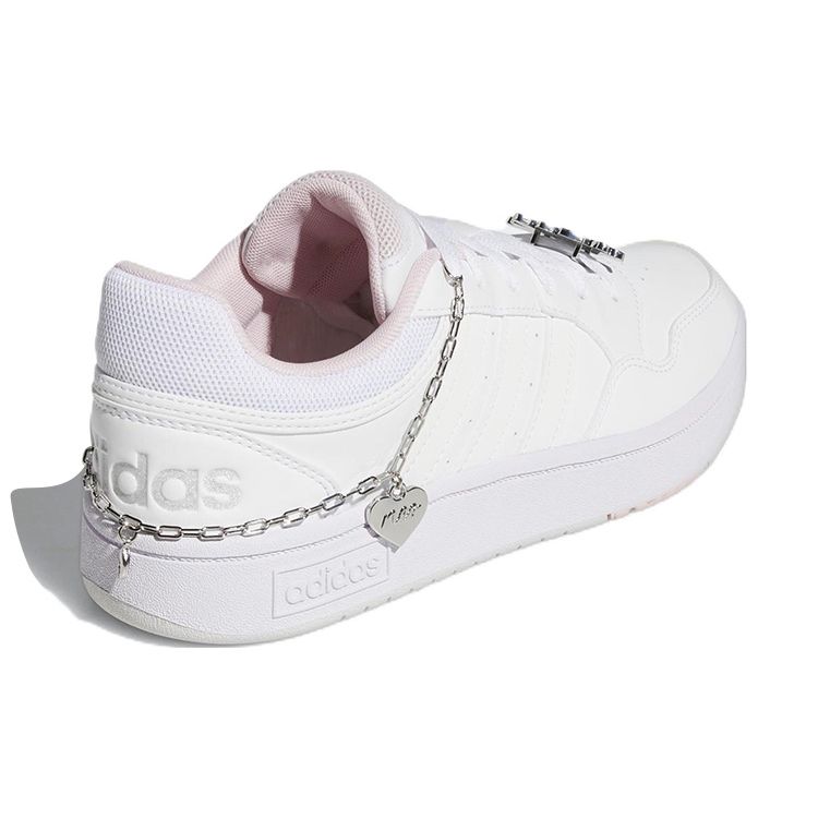 adidas Neo Hoops 3.0 Magic Ring Кожа Прочные Легкие Низкие Кеды Женские Кроссовки Белые HP5279