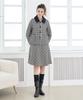 Lbyl Black Collar Houndstooth Check Jacket