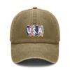 USA Patriotic Baseball Cap - Washed & Distressed Style, Adjustable Fit, Curved Brim For Outdoor Activities & Daily Wear, Unisex Vintage
