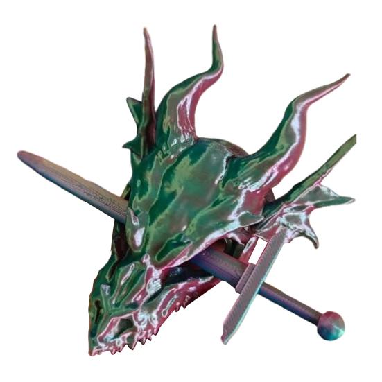 Women Hair Clip Handcrafted Dragon Fantasy Style Hair Clamp Back Head