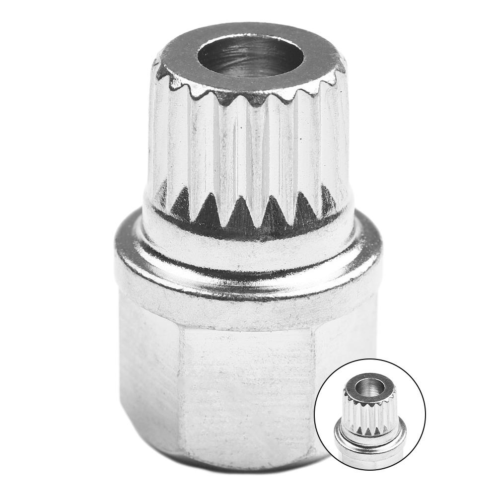 Надежная защита колес 35/19PT полый противоугонный ключ для снятия гайки замка колеса для BMW, серебристый тон, износостойкий