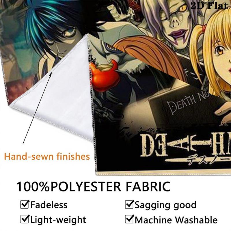 Death Note Iron Heart Wing Tapestry Background Cloth Fashion Print Christmas Gift Soft Wall Decoration