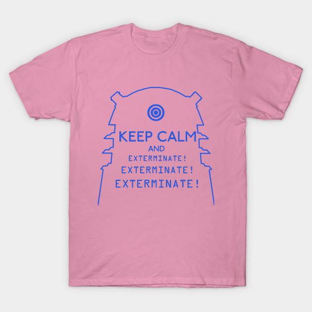 Женская футболка Keep Calm And Exterminate с принтом Харадзюку, кавайная футболка, летняя футболка с коротким рукавом, женская футболка, топ