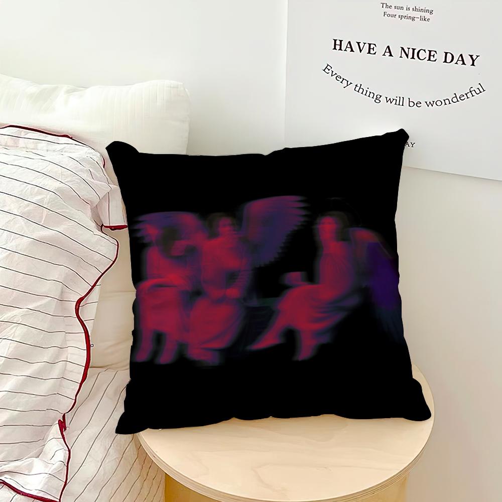 B-Black S-Sabbath Band cushion cover Soft Cushion Cases for Farmhouse Sofa Decor Home Decorations and Protector
