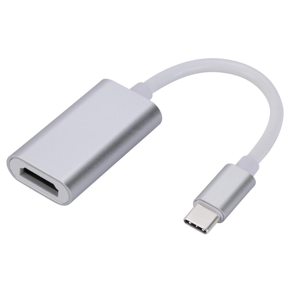 Алюминиевый кабель-адаптер Type-C на HDMI 4K для мобильных телефонов и ноутбуков