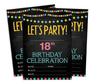 Darling Souvenir Black Birthday Invitation Card 28 Pcs Fill or Write In Blank Invites Printable Party Supplies 5 X 7