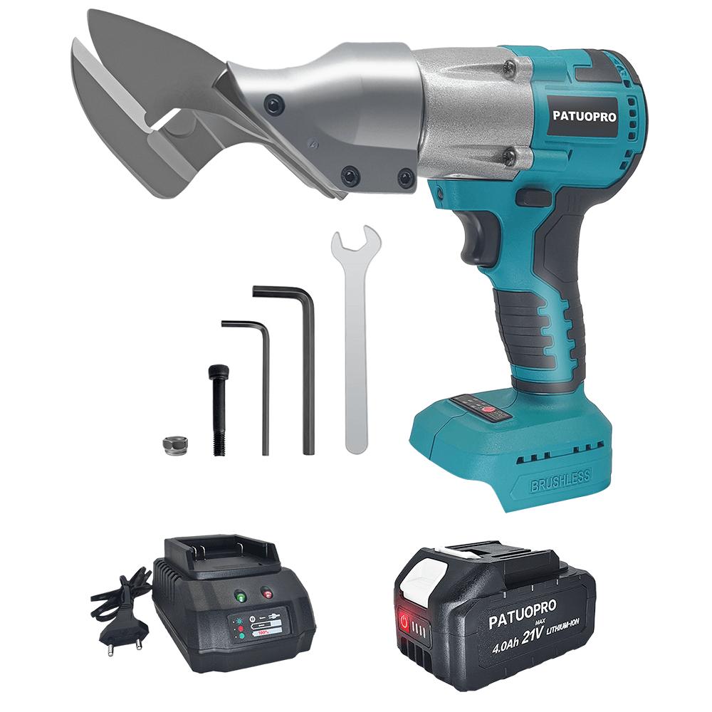 PATUOPRO 300 Н·м Аккумуляторные электрические ножницы по металлу Бесщеточные Ножницы по металлу Перезаряжаемый режущий электроинструмент Для аккумулятора Makita 18 В