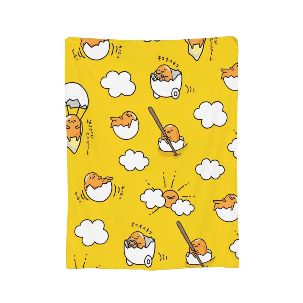 Одеяло Lazy Egg Gudetama Милое Мультяшное Флисовое Забавное Дышащее Плед для Постельных Принадлежностей Гостиной Текстильный Декор,