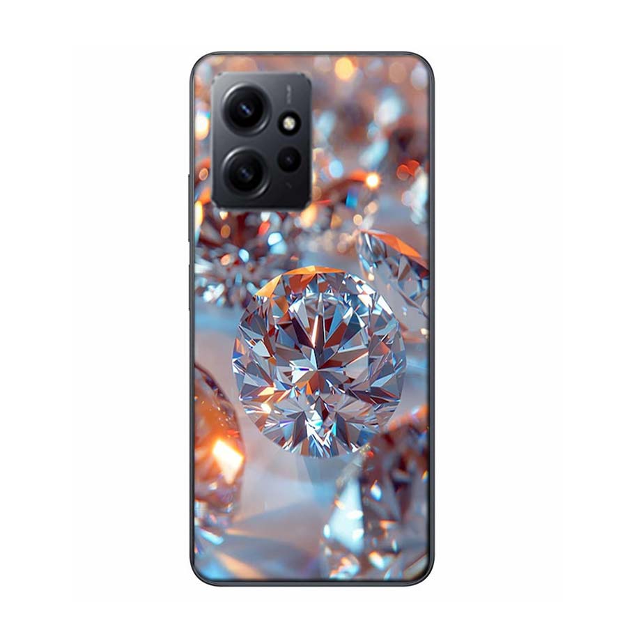 Shining and Dazzling Diamond Gemstones Phone Case For Redmi 12 13C 12C 15C 9 10 10C Note 13 Pro Plus 14 15 Pro 9T 9C 9A TPU Soft